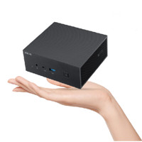 ASUS 华硕 PN63 十一代酷睿版 商用台式机 黑色 (酷睿i7-11370H、核芯显卡、8GB、512GB SSD、PN63I7G8E)