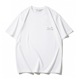 HLA 海澜之家 太空创想系列 男士圆领短袖T恤 HNTBW2U001A 漂白 XXXL