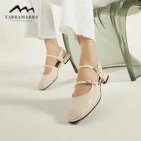 玛丽珍鞋女2022年新款法式复古气质漆皮小皮鞋粗跟高跟单鞋TA7053