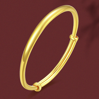 CHOW TAI SENG 周大生 G0ZC0079 简光足金手镯