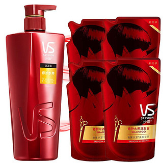 VS 沙宣 修护水养洗发露 750ml+补充装200ml*4