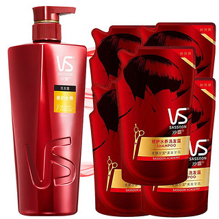 VS 沙宣 修护水养洗发露 750ml+补充装200ml*5