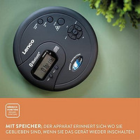 Lenco CD-300 - 便携式 CD 播放器 Walkman - 蓝牙