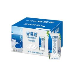 安慕希 伊利 安慕希希腊风味常温酸奶 原味205g*16盒/箱 多35%蛋白质 礼盒装 早餐伴侣