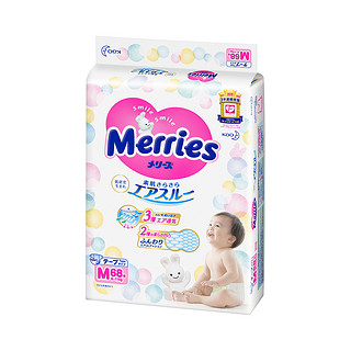 Merries 妙而舒 纸尿裤 M68片*3包