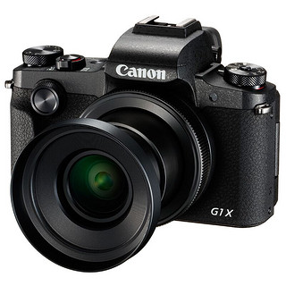 Canon 佳能 PowerShot G1 X Mark III 数码相机 黑色 单机身