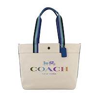 COACH 蔻驰 Tote系列 女士单肩托特包 91170 SVNA 米色 大号