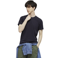 UNIQLO 优衣库 男女款圆领短袖T恤 433029 藏青色 XS