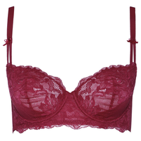 Aimer 爱慕 微醺系列 女士有钢圈文胸 AM13DF1 酒红色 75B