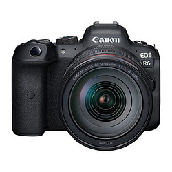 Canon 佳能 EOS R6 全画幅 微单相机 黑色 RF 24-105mm STM 变焦镜头 单头套机 国行