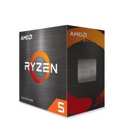 AMD 锐龙 R5-5600X 盒装CPU处理器（ 6核12线程、3.7GHz）