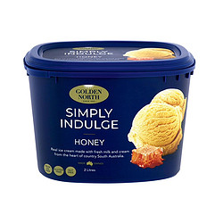 Golden North 金诺斯 澳洲GOLDEN NORTH/金若丝蜂蜜味冰淇淋2L雪糕家庭装冷饮