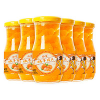 有券的上：琼皇 糖水橘子水果罐头 248g*6瓶