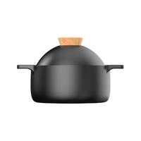 Taste plus 悦味 MOTONE系列 TP4S23 砂锅(21cm、2.3L、陶瓷、黑色)