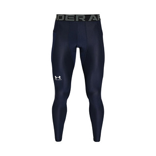 UNDER ARMOUR 安德玛 Heatgear 男子运动紧身裤 1361586-410 深蓝色 XL