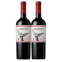 MONTES 蒙特斯 经典 中央山谷赤霞珠干型红葡萄酒 2瓶*750ml套装