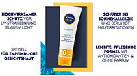 NIVEA 妮维雅 SUN UV 面部敏感防晒霜,1件装(1 x 50毫升),SPF 50+,适用于敏感肌肤,舒缓皮肤