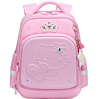 Hello Kitty hellokitty）KT书包女小学生书包 儿童书包1-3年级减负双肩背包 KT0055A粉色