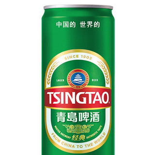 TSINGTAO 青岛啤酒 经典8度啤酒 310ml*24听