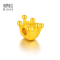 明牌珠宝 女士足金3D转运珠 约0.2g