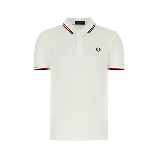FRED PERRY 佛莱德·派瑞 男士短袖POLO衫 M3600748 白色 M
