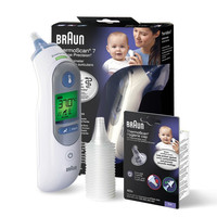 BRAUN 博朗 IRT6520WE 耳温枪+耳套*40 白色