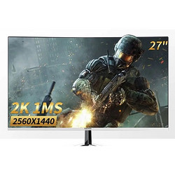 YSNO 亚胜诺 27英寸IPS曲面显示器（2K、144Hz、1800R）