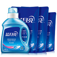 Bluemoon 蓝月亮 亮白增艳洗衣液 1kg+1kg*2袋+500g 薰衣草香