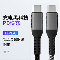 季烁 Type C to Type C 双头 PD100W 数据线 1m