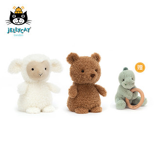 英国jELLYCAT小羊小熊赠恐龙玩具木环礼盒节日限定毛绒玩具送女友