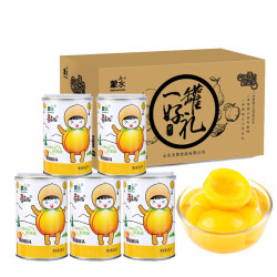 蒙水 黄桃罐头 425g