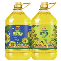 金龙鱼 葵花籽油3.618L+玉米油3.618L组合装