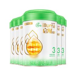illuma 启赋 惠氏启赋蕴萃有机3段1-3岁宝宝婴幼儿童奶粉900g*6罐箱装欧洲进口