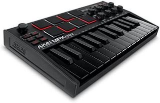 AKAI 雅佳 Professional MPK Mini MK3 Black - 25 键 USB MIDI 键盘控制器、8 个背光鼓垫、8 个旋钮
