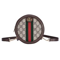 GUCCI 古驰 OPHIDIA系列 女士双肩小圆包 598661 96IWG 8745