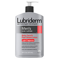 Lubriderm 露比黎登男士三合一矿物质润肤乳 淡香型 473ml