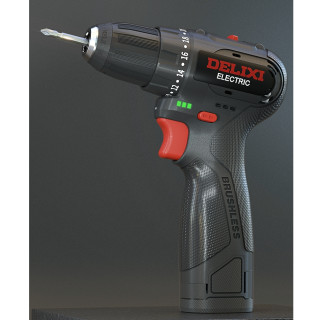 delixi 德力西 ed-n1 16v无刷双速锂电钻 一电一充