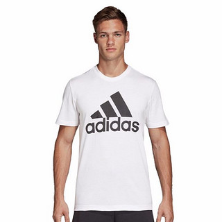 adidas 阿迪达斯 MH BOS Tee 男子运动T恤 DT9929 白色 XXL