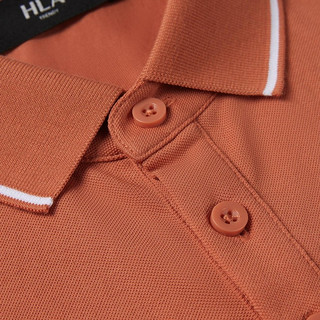 HLA 海澜之家 先锋系列 男士短袖POLO衫 HNTPW2U050A 深橙 M