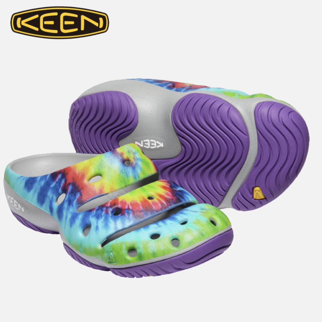 KEEN 官方 YOGUI户外时尚轻便洞洞鞋防滑透气凉鞋沙滩凉拖溯溪鞋男