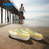 HOKA ONE ONE男女款ORA Recovery Flip运动舒适拖鞋厚底人字拖