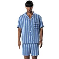 Bananain 蕉内 男士家居服套装 H511C-VDT 钠深蓝条纹 L