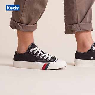 Keds 旗舰店PRO-Keds男女鞋百搭小白鞋低帮帆布鞋情侣板鞋PK54468 黑色PK54468 41