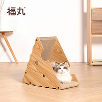 FUKUMARU 福丸 猫抓板猫窝 立式L型猫抓板耐用猫咪用品 瓦楞纸超大号猫玩具用品 三用拼色吊床立式猫抓板 芝士抓板