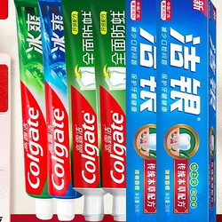 Colgate 高露洁 牙膏套装 共600g（冰爽*2+超爽*2+洁银*2）