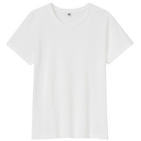 UNIQLO 优衣库 SUPIMA COTTON 女士圆领短袖T恤 433577 白色 XL