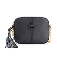 黑卡会员：TORY BURCH 64447 女士MCGRAW锤击皮革相机包