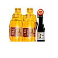 胡姬花 古法小榨花生油 400ml*4瓶+丸壮生抽 150ml