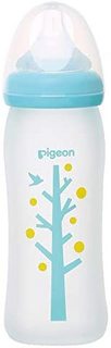 Pigeon 贝亲 经典自然实感系列 硅胶保护层彩绘奶瓶 240ml 小树 3月+