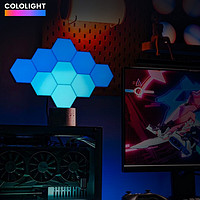 Cololight PRO智能奇光板蜂窝灯rgb灯板拾音电竞拼接灯氛围创意拼接灯 9灯套装 送磨石底座词条信息填写 / 维护栏